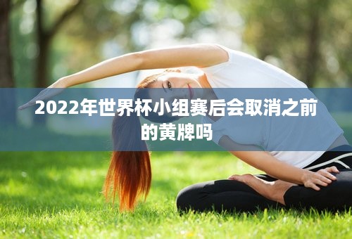 2022年世界杯小组赛后会取消之前的黄牌吗