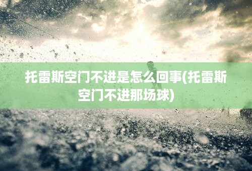 托雷斯空门不进是怎么回事(托雷斯空门不进那场球)