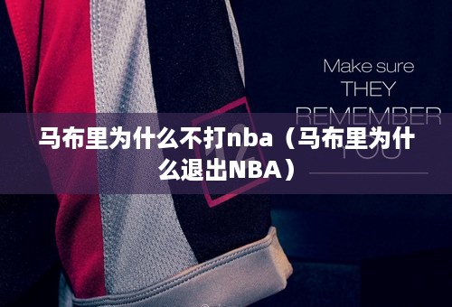 马布里为什么不打nba（马布里为什么退出NBA）