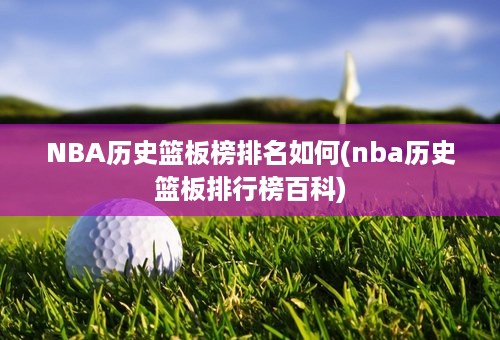 NBA历史篮板榜排名如何(nba历史篮板排行榜百科)