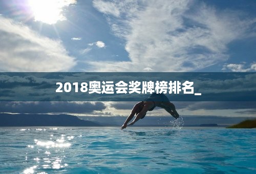 2018奥运会奖牌榜排名_