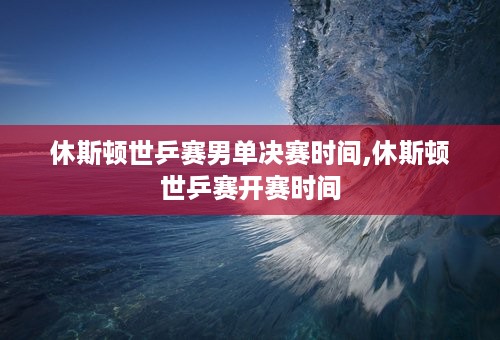 休斯顿世乒赛男单决赛时间,休斯顿世乒赛开赛时间