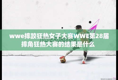 wwe摔跤狂热女子大赛WWE第28届摔角狂热大赛的结果是什么 