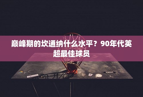 巅峰期的坎通纳什么水平？90年代英超最佳球员