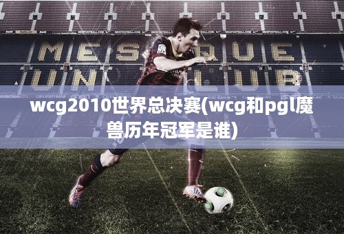 wcg2010世界总决赛(wcg和pgl魔兽历年冠军是谁)