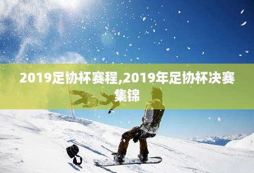 2019足协杯赛程,2019年足协杯决赛集锦