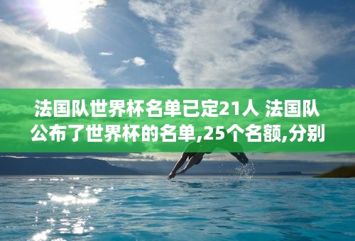 法国队世界杯名单已定21人 法国队公布了世界杯的名单,25个名额,分别都有谁