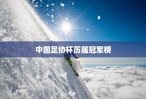 中国足协杯历届冠军榜