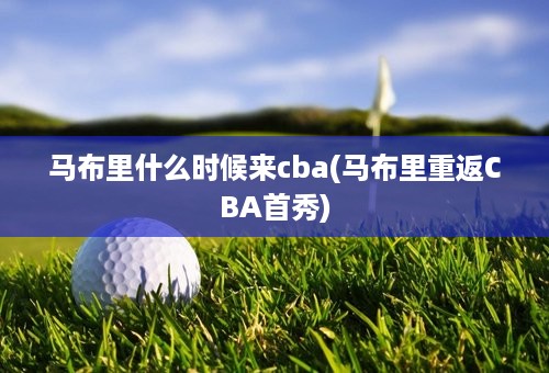 马布里什么时候来cba(马布里重返CBA首秀)