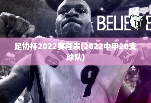 足协杯2022赛程表(2022中甲20支球队)