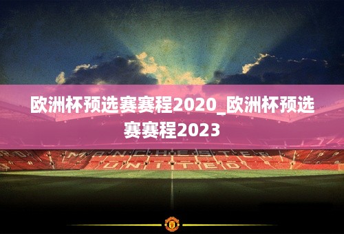 欧洲杯预选赛赛程2020_欧洲杯预选赛赛程2023