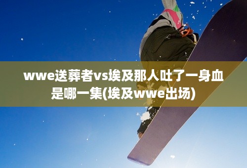 wwe送葬者vs埃及那人吐了一身血是哪一集(埃及wwe出场)