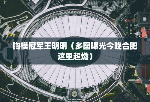 胸模冠军王明明（多图曝光今晚合肥这里超燃）