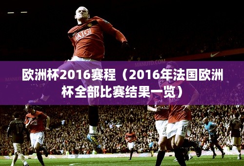 欧洲杯2016赛程（2016年法国欧洲杯全部比赛结果一览）