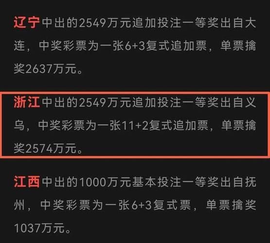 大乐透23053期中3注一等奖 单注最高奖金2549万 奖池8.9亿